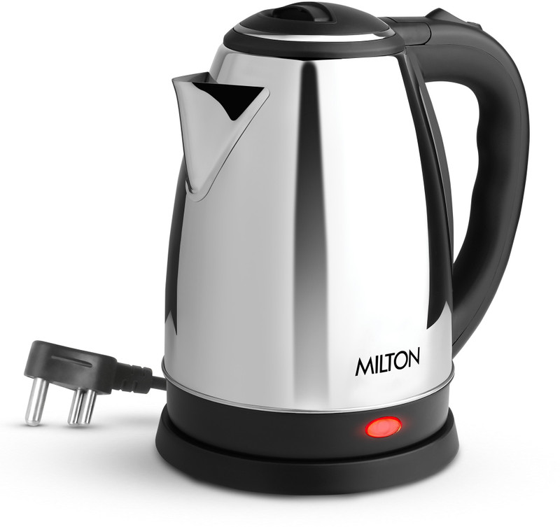 MILTON Go Electro Stainless Steel , 1 Piece, Electric Kettle(1.2 L, Silver)