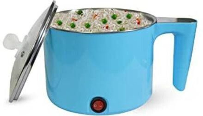 WeProve Travel Cooker, Slow Cooker, Rice Cooker, Food Steamer, Egg Cooker, Egg Boiler Multi Cooker Electric Kettle(1.5 L, Multicolor)