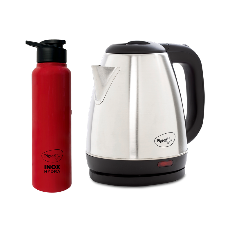 Pigeon Kettle+Water Bottle Electric Kettle with Bottle(1.5 L, Silver)