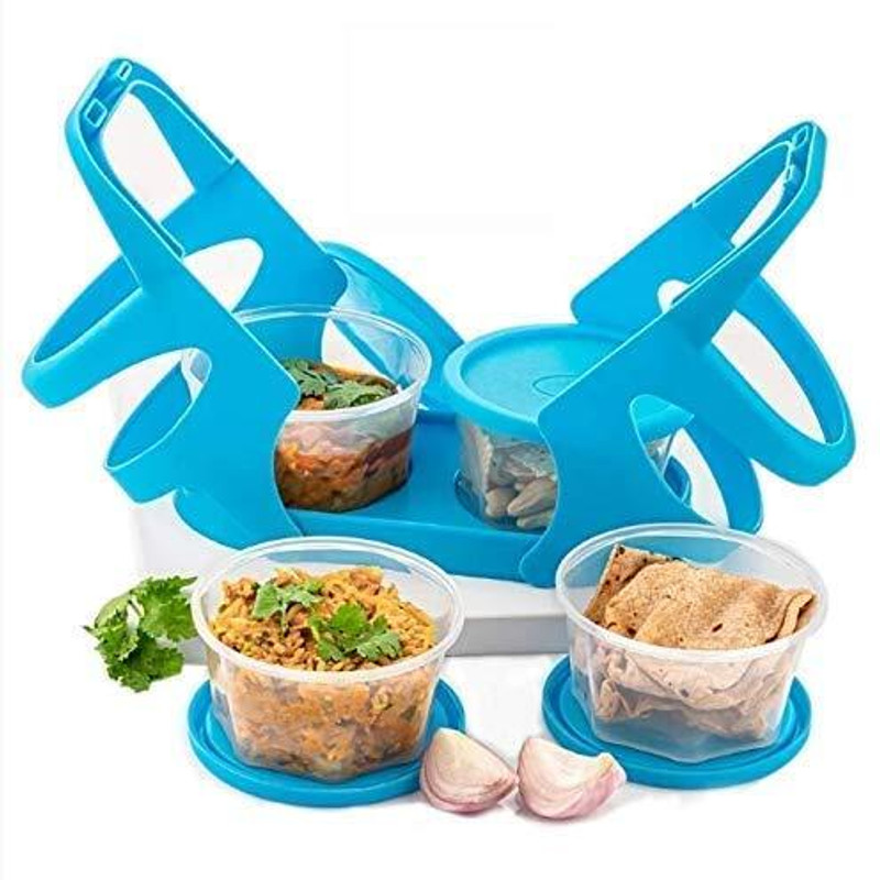 craftyvibes 1500 ml 4 Compartments(Conduction Heat Lunch Box)