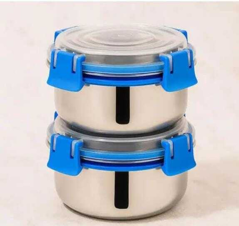 MSKRISHNA 350 ml 2 Compartments(Conduction Heat Lunch Box)