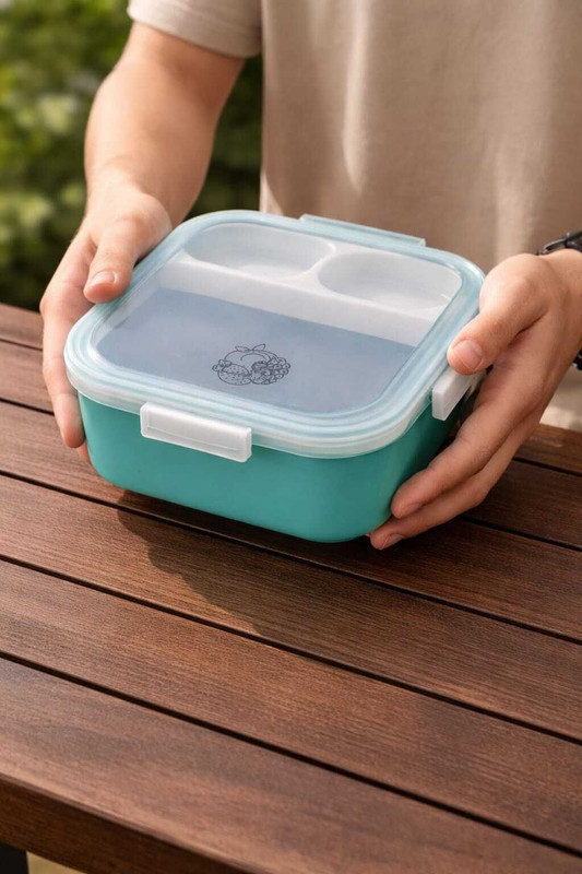 Glancia 400 ml 3 Compartments(Steamer Lunch Box)