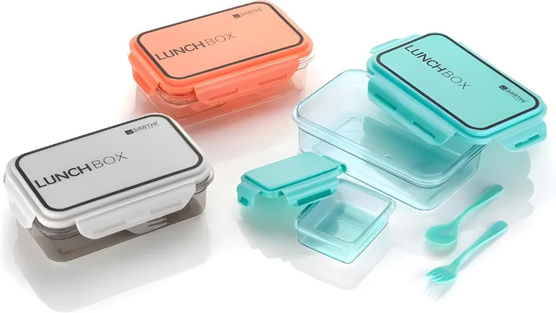 DMK 1400 ml 2  Compartments(Conduction Heat  Lunch Box)