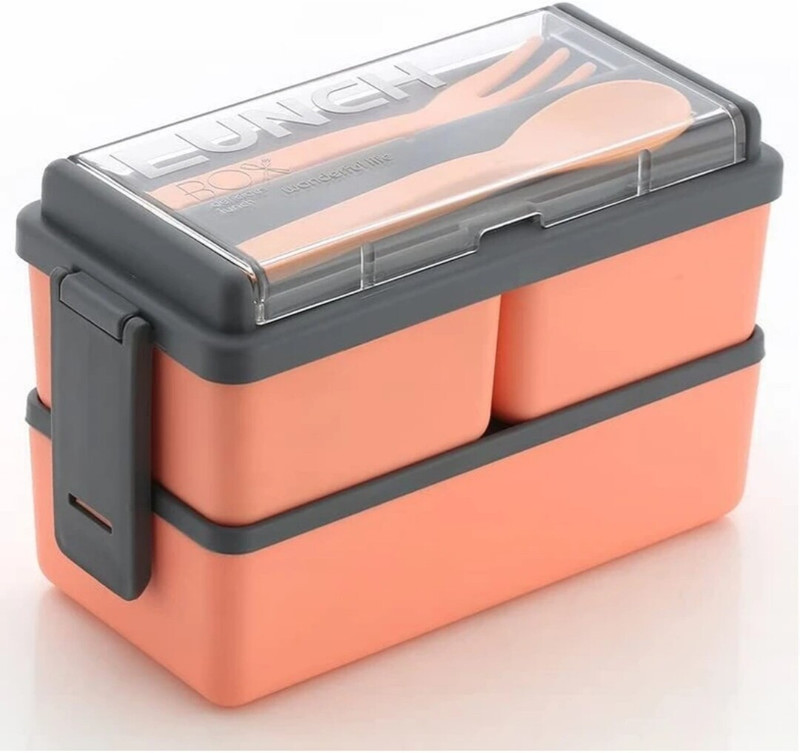 Saimsix 1500 ml 3 Compartments(Grill Plate Lunch Box)