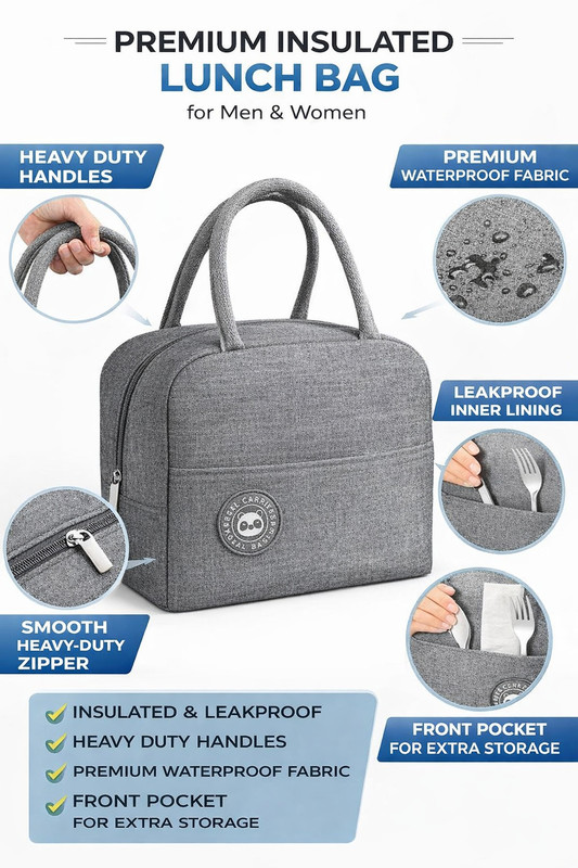 Trendy GANG 5 l 1 Compartments(Conduction Heat Lunch Box)