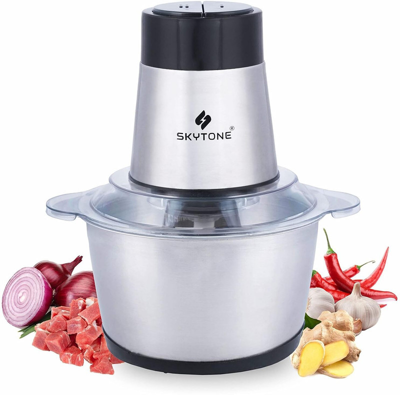 SKYTONE Stainless Steel Electric Meat Grinders with Bowl 700W Heavy for Kitchen Electric Meat Grinder