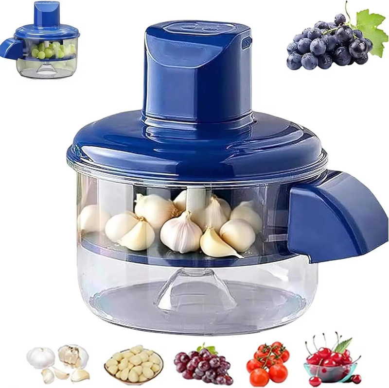 MSPATELCO Automatic Garlic Peeler Machine Rechargeable Electric Peeler for Garlic Grapes Electric Peeler