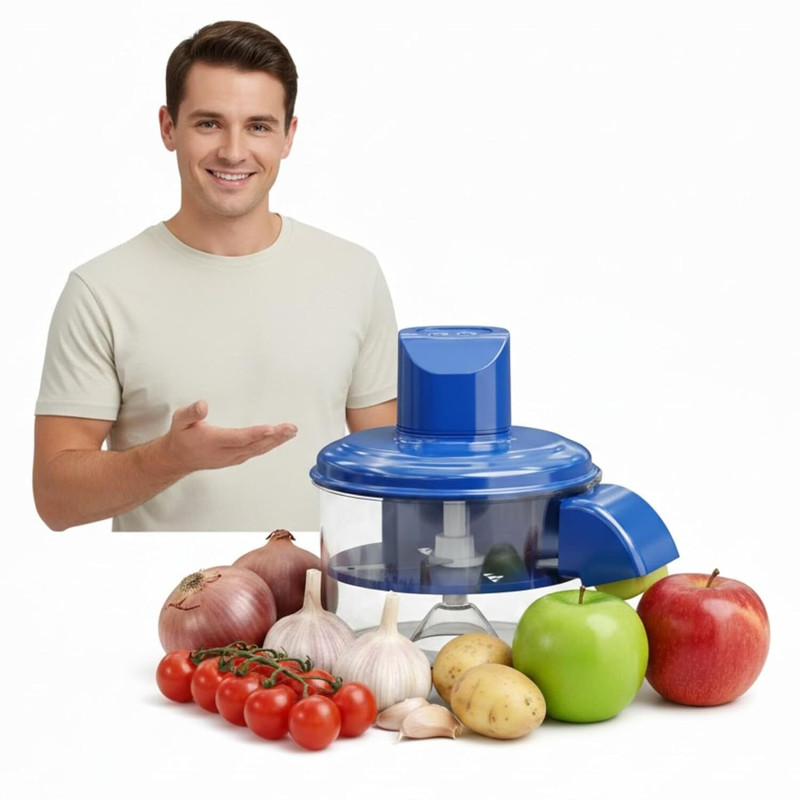 Zentrova Fast Cutting Food Chopper Electric Peeler