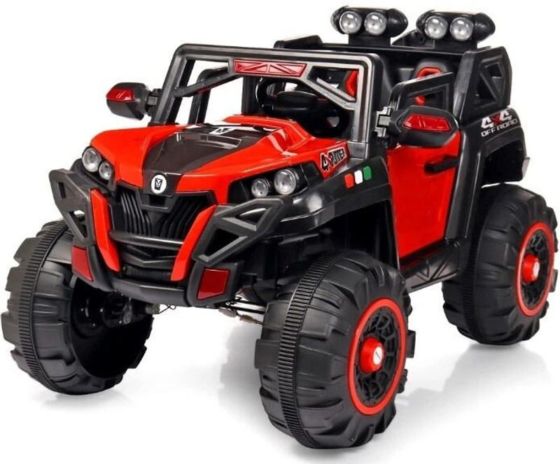 Prabal 2188 Red 4X4 Monster Wheel (1-9 Years) Battery ride on Bike Battery Operated Ride On(Multicolor)