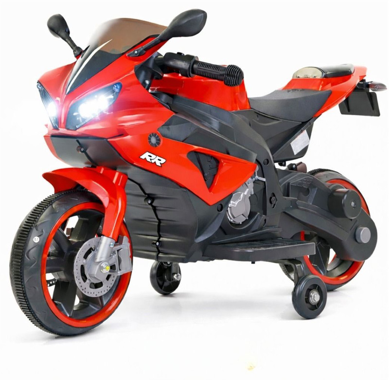 Ayaan Toys OH BABY by kids R1 Bike DUAL BATTERY BIKE, RIDE ON BIKE RIDE ON TOY Bike Battery Operated Ride On(White)