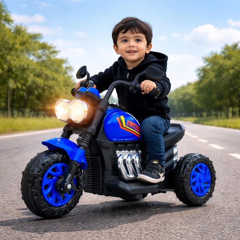 PANDA BABY PRODUCTS Bike Battery Operated Ride On(Blue)