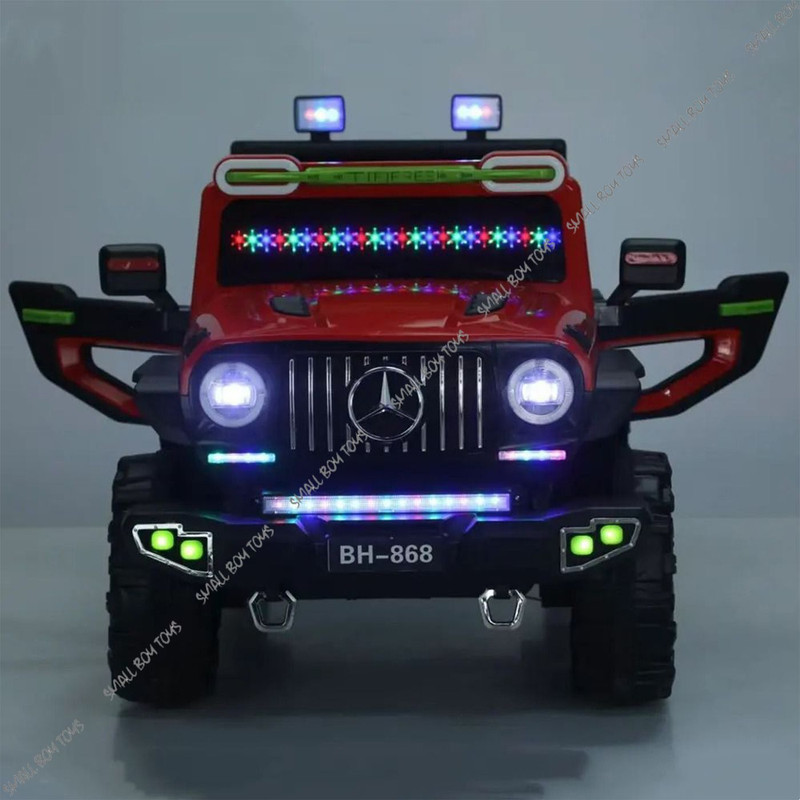 BROKKE 858 RED (1-8Yrs) Battery ride on Jeep Battery Operated Ride On(Red)