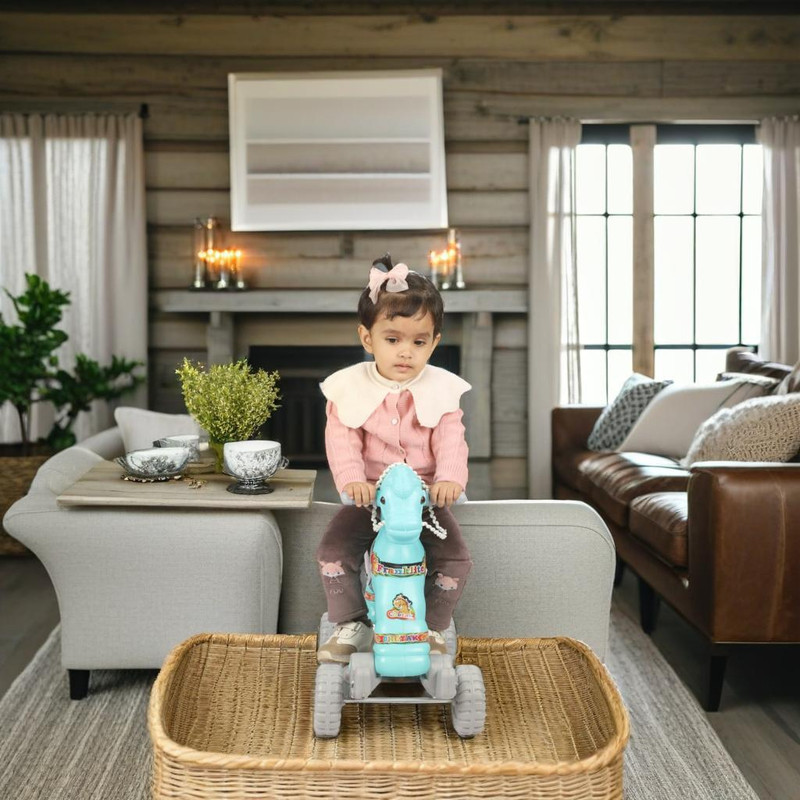 toyprofessor Boys/Girls/Horsey Rocker/Ride-on Toy for Kids Rideons & Wagons Non Battery Operated Ride On(Green)