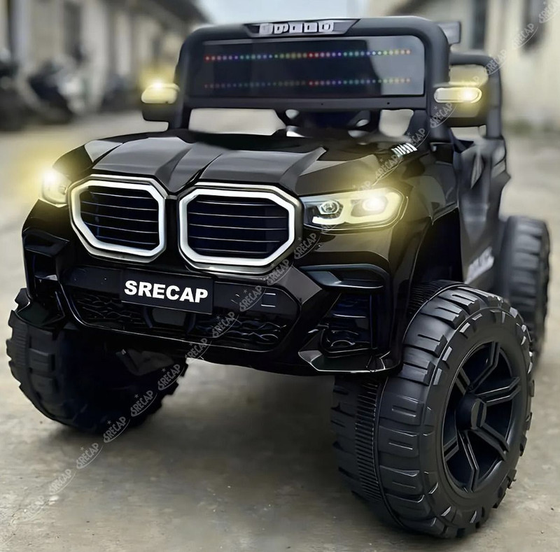CLAYBORN 828 BLACK Powerful Motors (1-6Yrs) Battery ride on Jeep Battery Operated Ride On(Black)
