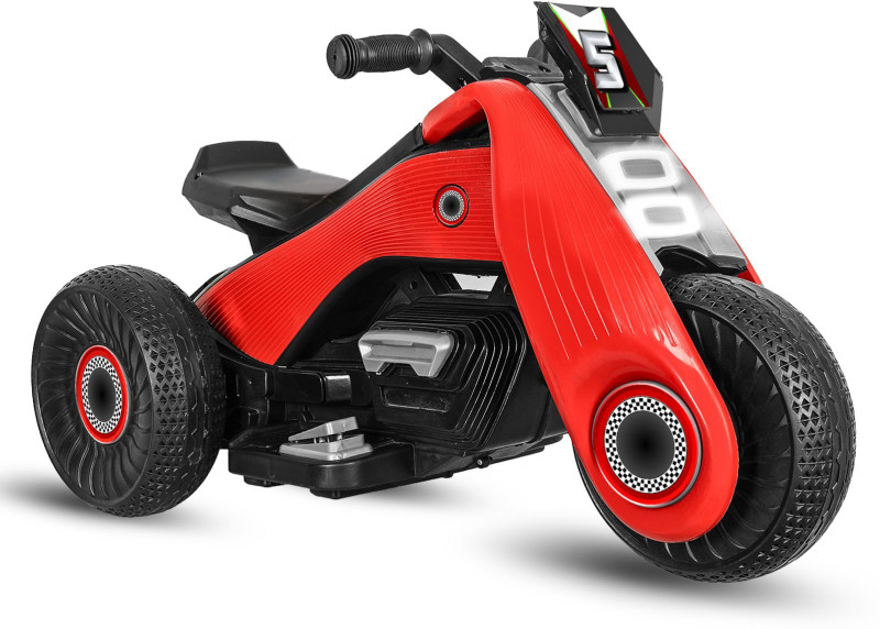 Miss & Chief Ninja Ride-on with Lights & Music, Battery Operated, Electric Superbike Bike Battery Operated Ride On(Red)