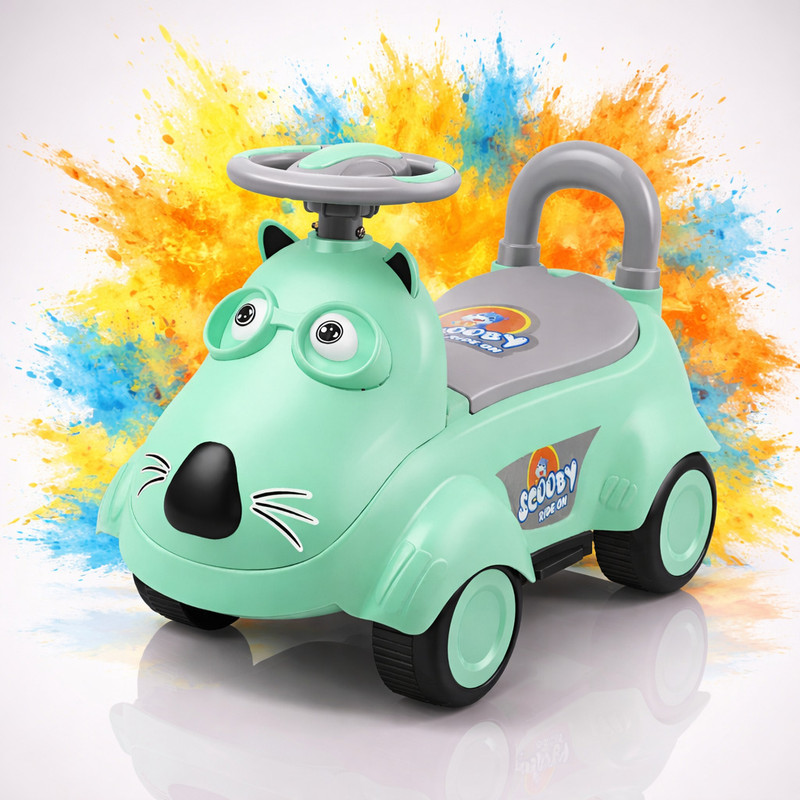 SPEEDFOX Kids Ride On Car for Toddlers 1-3 Years | Push Car with Support | Ride-On Toy Rideons & Wagons Non Battery Operated Ride On(Blue)