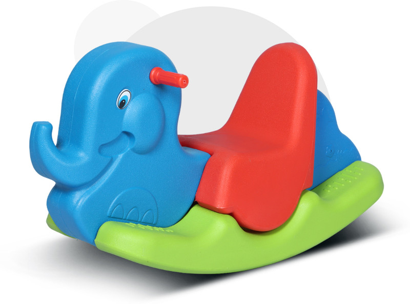 Toy Plus Elephant Rocker for Kids 1-3 Years – Push Ride-On Toy(Red, Green, Blue)