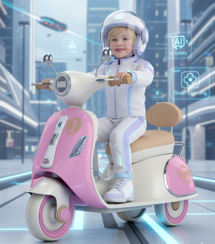 LAYVJO Electric BIKE FOR KID Scooter Battery Operated Ride On(Pink)