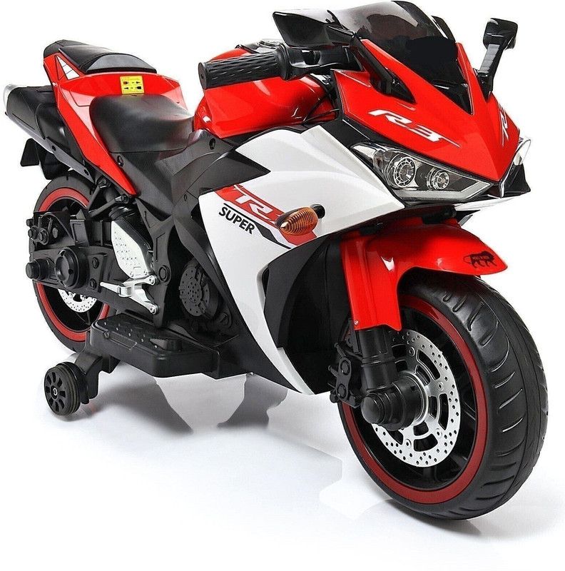 PP INFINITY R3 Sports 12V Battery Operated Ride On Bike For Kids, Hand Accelerator(1-7yrs) Bike Battery Operated Ride On(Red)