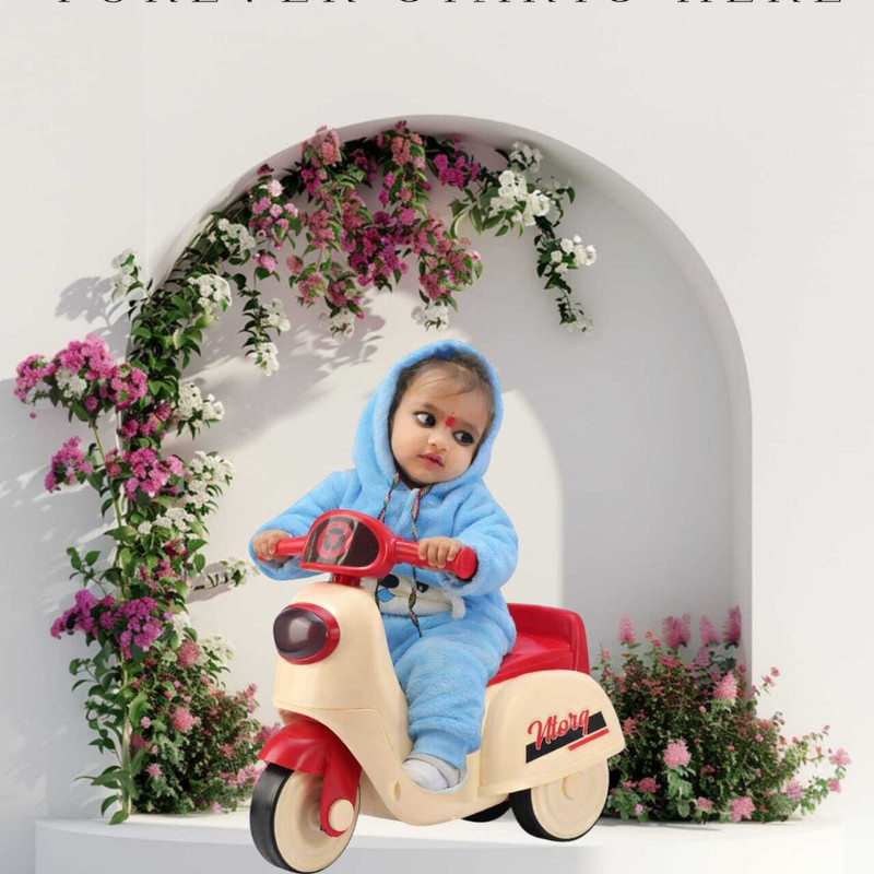 Kidscruser SCOOTER RED Scooter Battery Operated Ride On(Red)