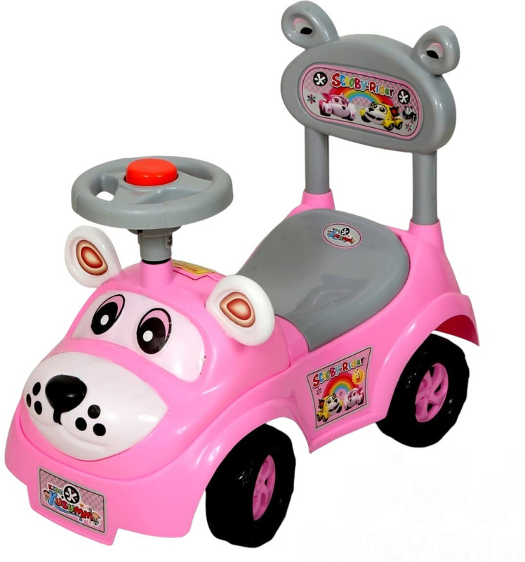 VARAA G BEST KIDS TRICYCLE CAR WITH LIGHT AND MUSIC, UNDER SEAT STORAGE WITH BACK REST FOR 1 & 2 YEAR KIDS ONLY Tricycle(Blue, Grey, Black)
