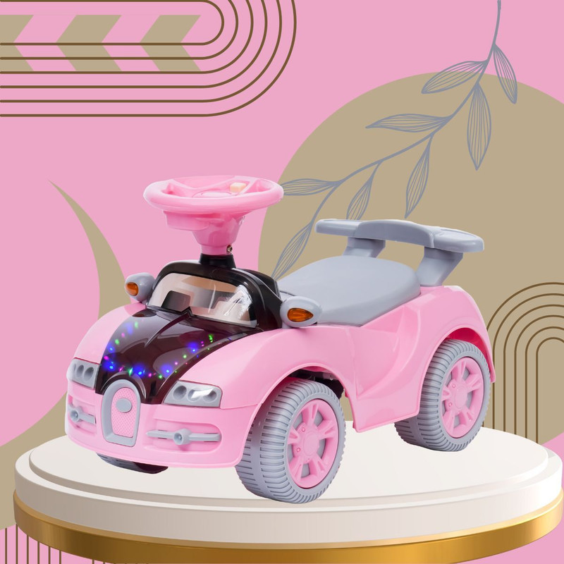 JoyRide Baby Ride-On Buzz Rider Car for Kids | Storage | Music & LED Lights 1 to 3 Years Rideons & Wagons Non Battery Operated Ride On(Blue)