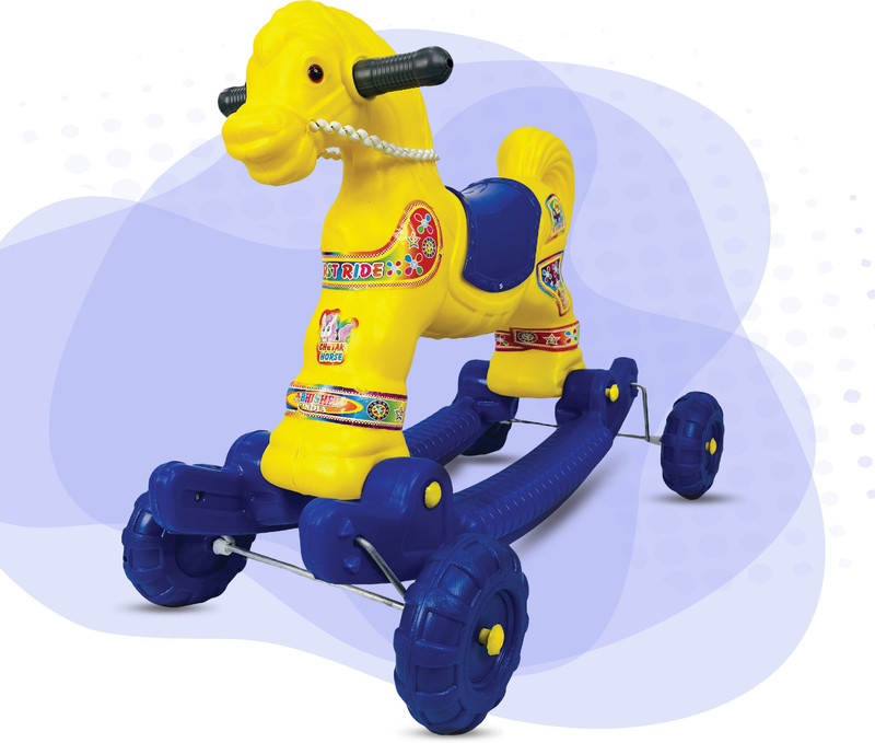 Evolife 3 In 1 Rocker Cum Rider-kids Ride On Push Car Toy For Toddler Baby age 1-4 Years Rideons & Wagons Non Battery Operated Ride On(Blue)