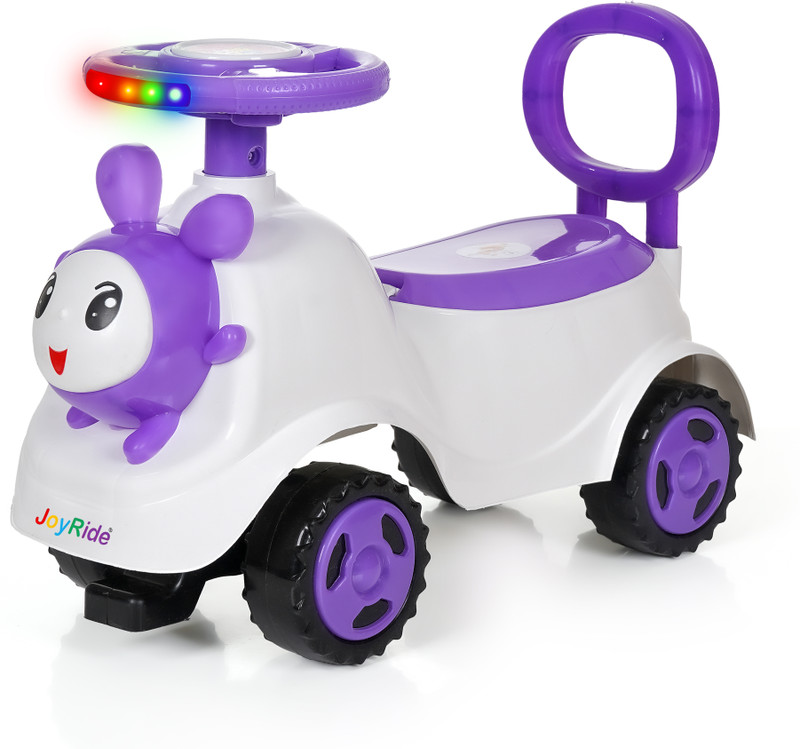 JoyRide Joker 366 Ride on & Car for Kids with Music & Horn Steering, Push Ride On Car(Purple)