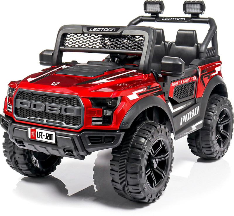 leotoon Kids POBO Jeep Battery Operated Ride On(Red)