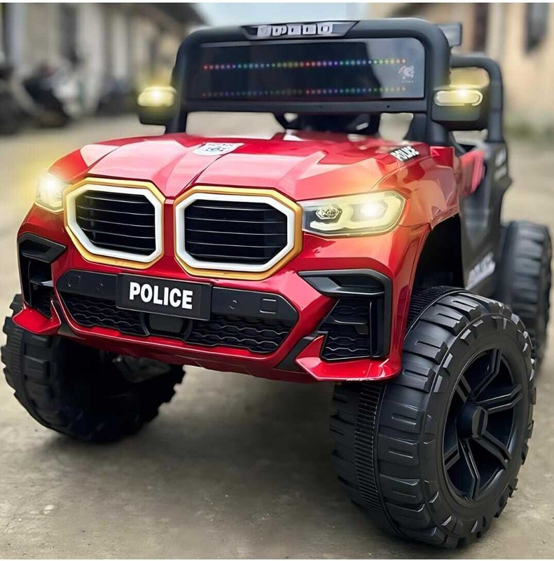 LITTLEPUP Electric Ride-On Car Toy with Bluetooth Music & Lights Dual Control Mode Jeep Battery Operated Ride On(Red)