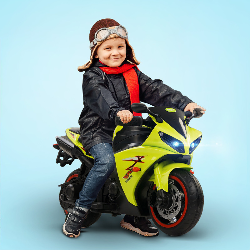 baybee R7 Baby Battery Operated Bike for Kids with Foot Accelerator & Music Bike Battery Operated Ride On(Green)