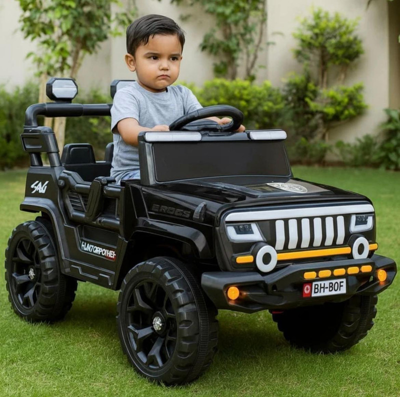Srecap 4x4 Ride-On for Kids Remote Control, Music & Lights Battery Operated Ride On Jeep Battery Operated Ride On(Red)