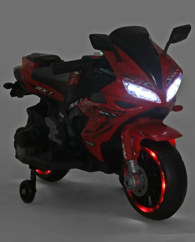 RK UNIQUE STORE Baby Toy Bike by Flipkart (1-5 Year)Kids BMW Ninja Electric Rechargeable Rideons Bike Battery Operated Ride On(Red, Black)