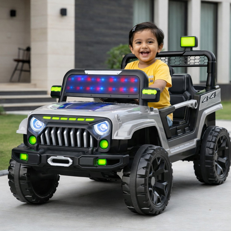 SmallBoyToys 528 White Rubicon 1-6Yrs Battery ride on kids car Jeep Battery Operated Ride On Jeep Battery Operated Ride On(Red)