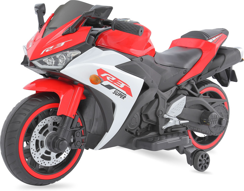 MINI CRUISERS R3 Electric Ride-on bike for kids| Suitable for ages 3-8| Big motorcycle Bike Battery Operated Ride On(Red)