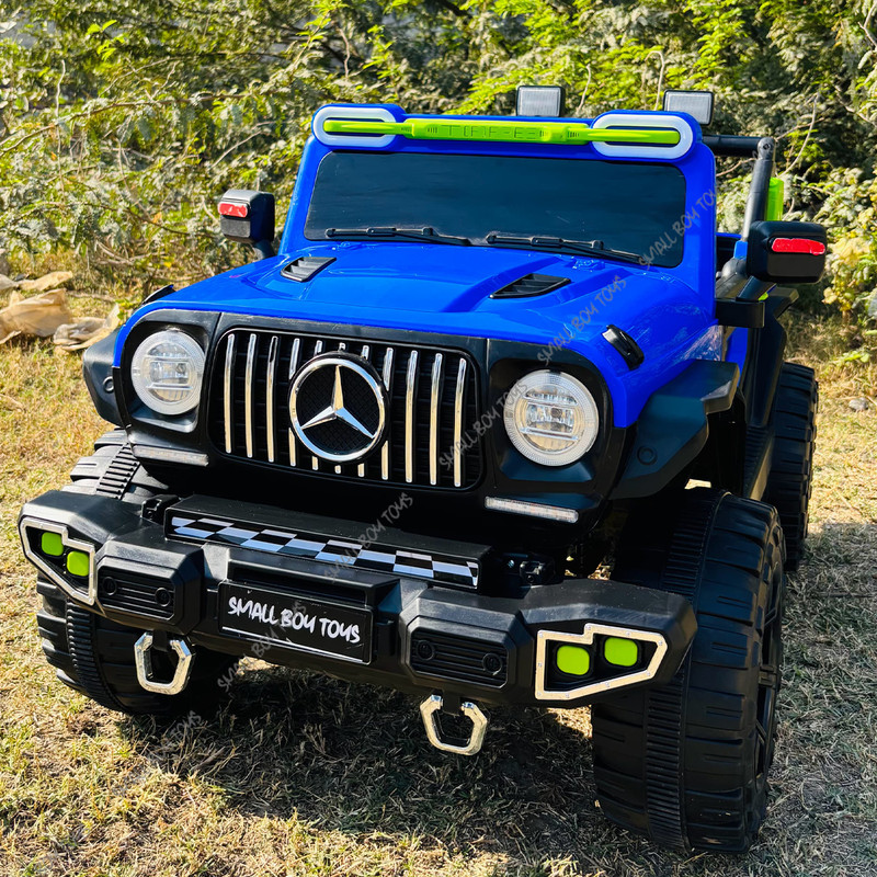 SmallBoyToys Mercedes BLUE BC120 (1-5 Yrs) Music, Lights, Self & Remote Drive Car Battery Operated Ride On(Blue)
