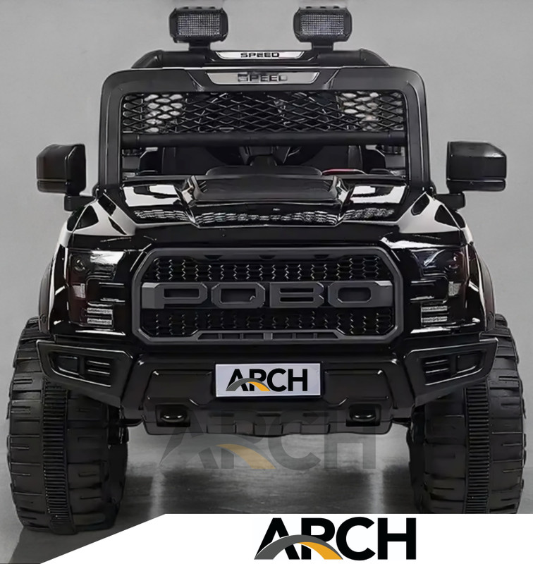 Arch POBO-BLACK Jeep Battery Operated Ride On(Black)