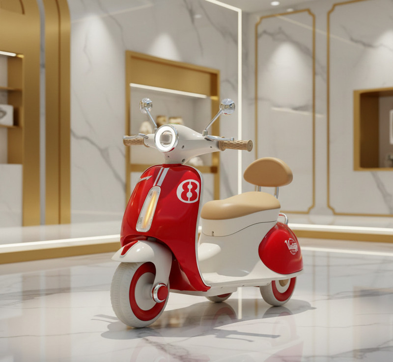 LAYVJO Maaamld_pink electric scooter Scooter Battery Operated Ride On(Red)