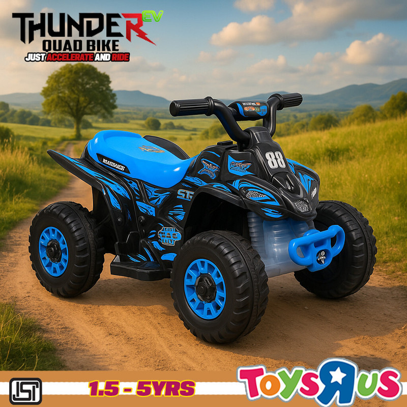 Toys R Us Avigo Car Battery Operated Ride On(Blue)
