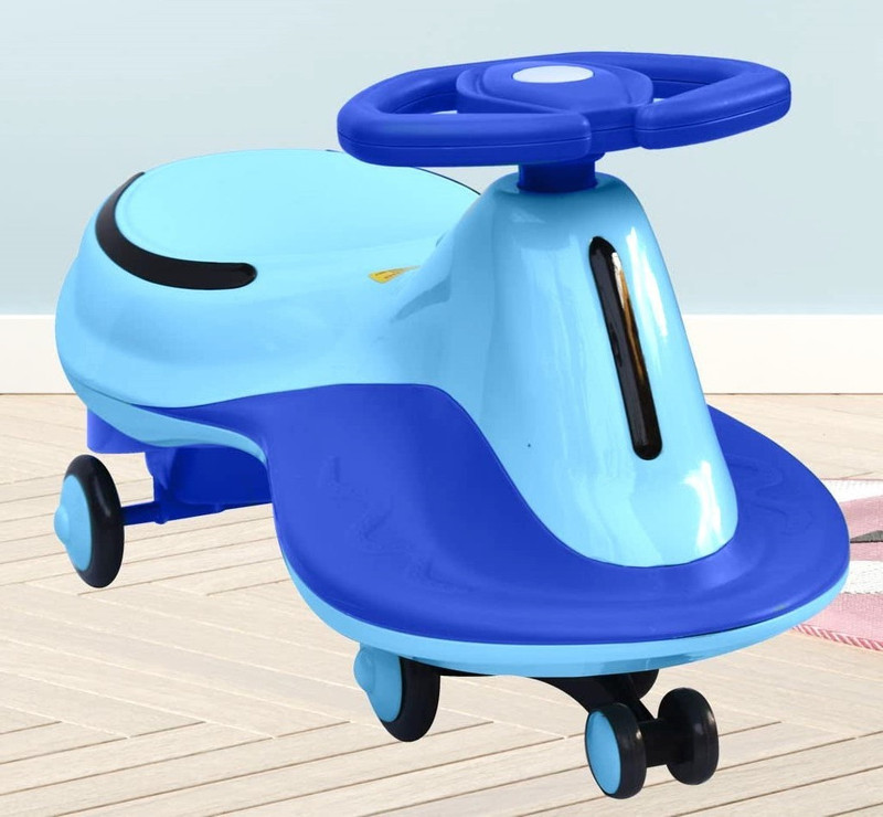 TOBY Kids Ride on Magic Car Self moveable Musical with lights Kids Car blue Rideons & Wagons Non Battery Operated Ride On(Blue)