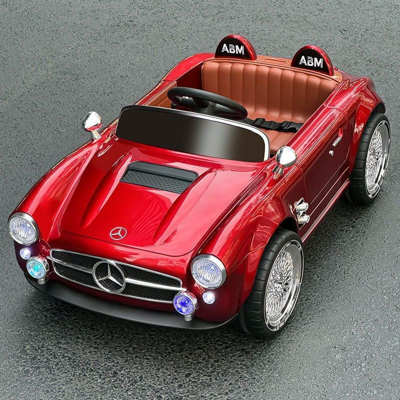 PP INFINITY Kids Marcedes Vintage Electric Ride On Car For Kids With Remote Control 1-5Yrs Car Battery Operated Ride On(Red)