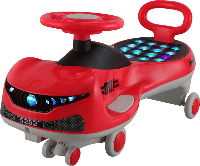JoyRide Sport Magic Car Easy Glide Ride-On Toy for Kids | Lights, Music &Indoor/Outdoor Rideons & Wagons Non Battery Operated Ride On(Green)