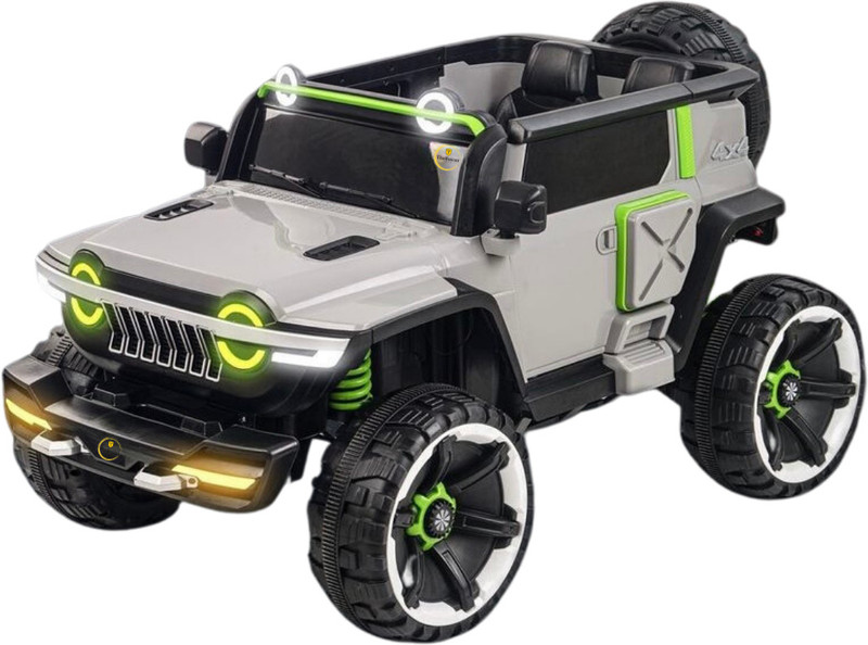 THELHARSATOYS Big Wheels 4x4 Rechargeable Battery Operated Ride On Jeep Jeep Battery Operated Ride On(Multicolor)