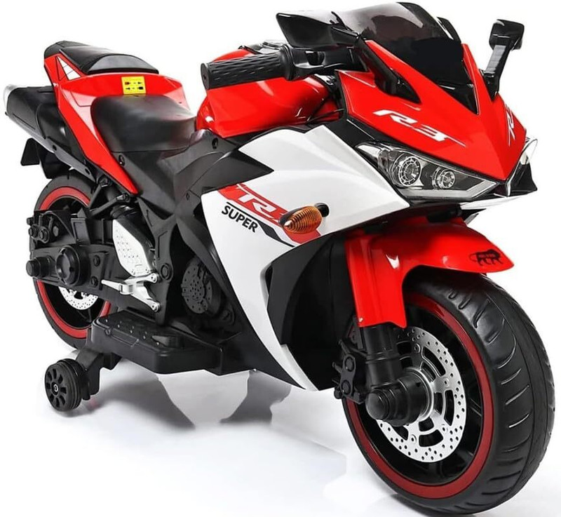 LITTLEPUP Super Kids Battery Operated Ride on Bike Electric Motorcycle Toy for Boys Girls Bike Battery Operated Ride On(Red)