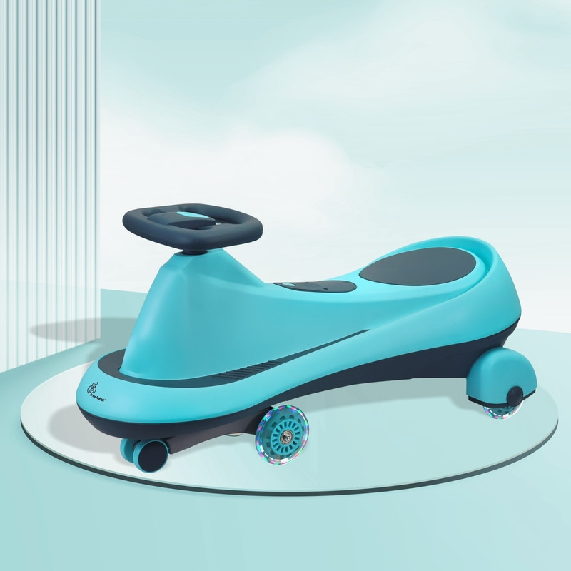 R for Rabbit Iya Iya Drift swing cars BPA Free Material with Melodious Music Rideons & Wagons Non Battery Operated Ride On(Blue, Multicolor)