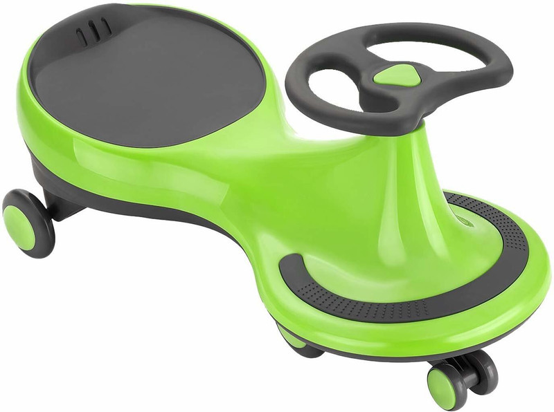 JoyRide Lil' Rider - Ride on Wiggle Car Swing Car Toys for Boys and Girls, Scratch Free 2 Year Plus 100 kgs Weight Capacity Awesome Apple Green Rideons & Wagons Non Battery Operated Ride On(Yellow)