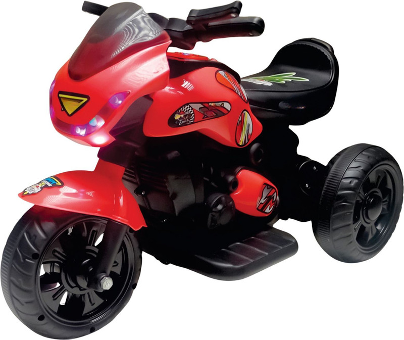 Keppz Keppz Electric Cartoon Ride-On Bike Red, Lights, Music & Stickers Bike Battery Operated Ride On(Red)