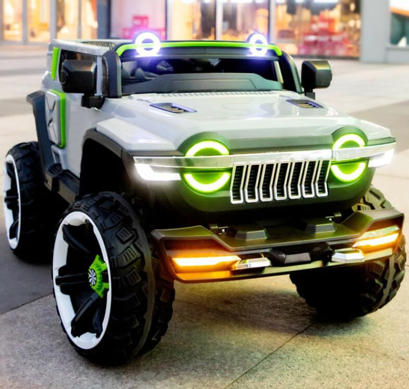 Srecap 1166 Heavy Duty 12V Electric Ride On 4x4 Jeep For Kids 1 to 7 Year Jeep Battery Operated Ride On(Multicolor)