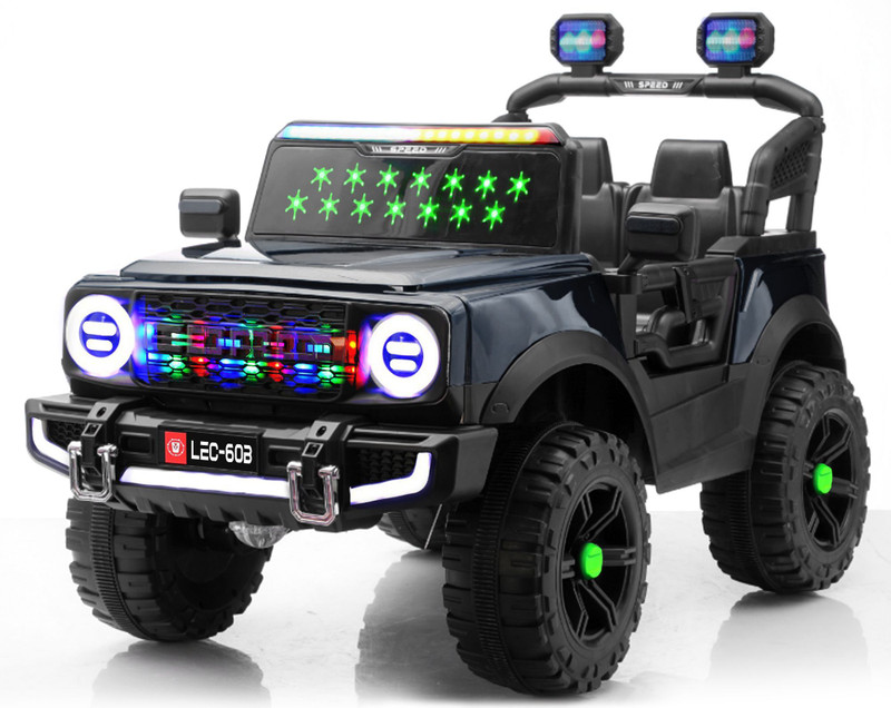 leotoon Zoom Beast Kids SUV Jeep Battery Operated Ride On(Black)