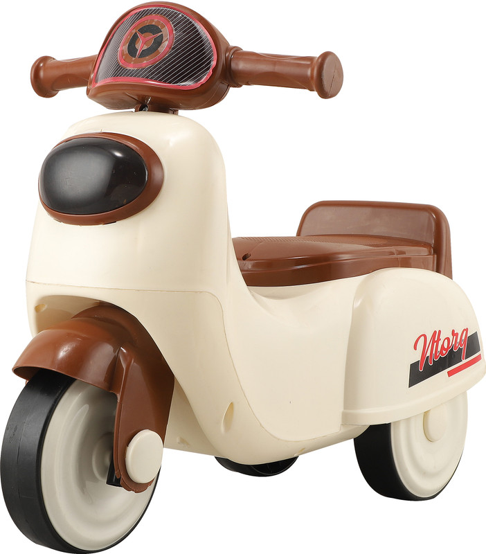 Maanit Manual Push Ntroq Scooter Ride On With Music & Light for Boys & Girls Scooter Battery Operated Ride On(Orange)